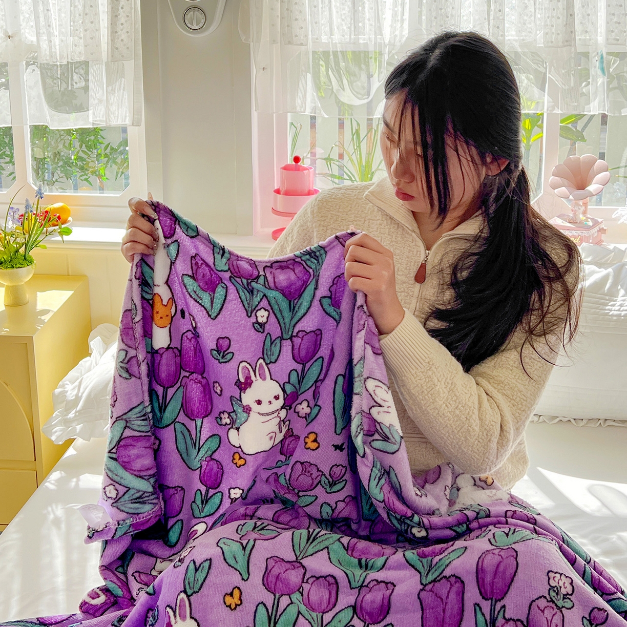 91家纺网 家纺一手货源 找家纺 悦织湾家纺 2026新款印花法兰绒毛毯牛奶绒盖毯春秋空调毯儿童床单小被子 丛林