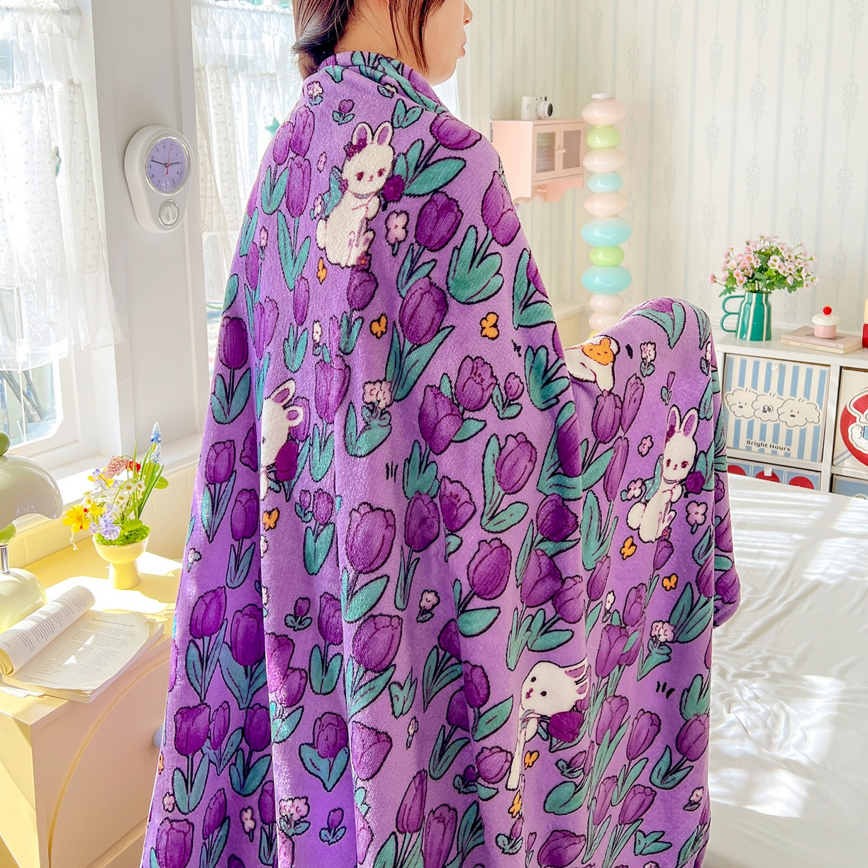 91家纺网 家纺一手货源 找家纺 悦织湾家纺 2026新款印花法兰绒毛毯牛奶绒盖毯春秋空调毯儿童床单小被子 丛林