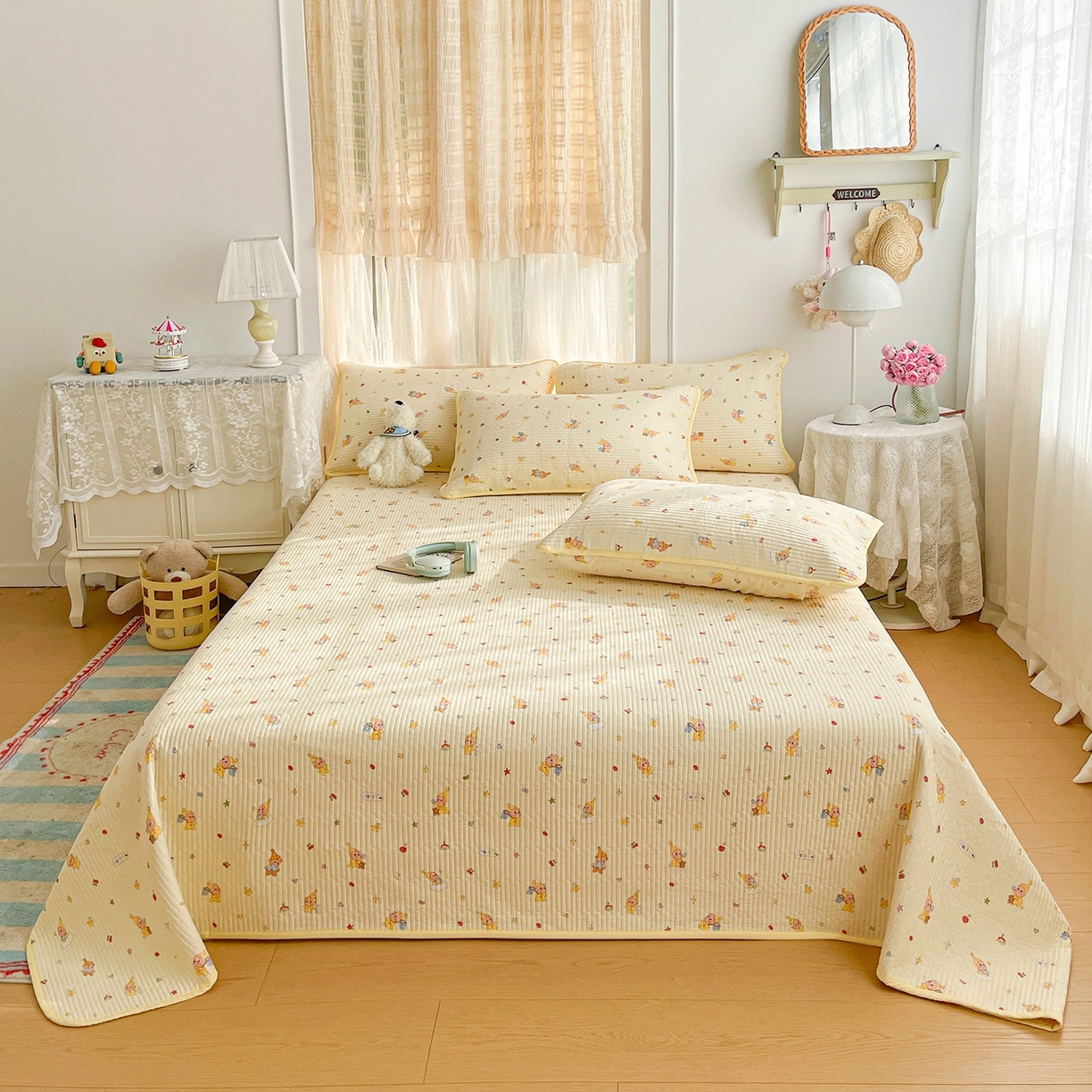 91家纺网 家纺一手货源 找家纺 （总）金丝兔 2025新款植物羊绒加厚磨毛印花单被套直播热款全年供货量大可送