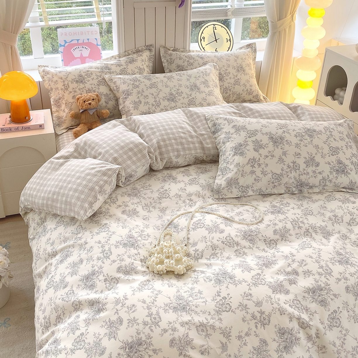 91家纺网 家纺一手货源 找家纺 （总）金丝兔 2026新款ins新疆全棉印花小清新纯棉单被套（提供买家秀和质检报告）