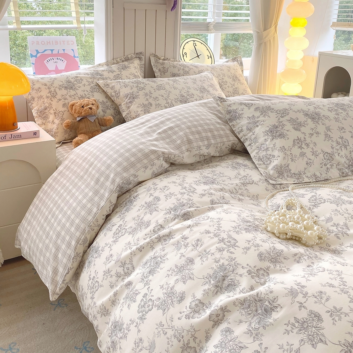 91家纺网 家纺一手货源 找家纺 （总）金丝兔 2026新款ins新疆全棉印花小清新纯棉单被套（提供买家秀和质检报告）