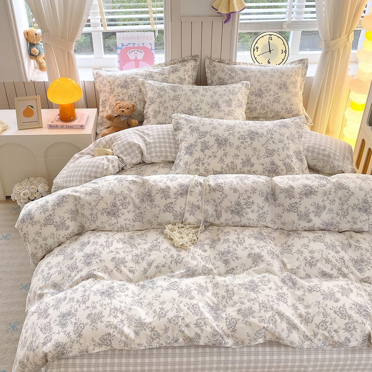 91家纺网 家纺一手货源 找家纺 （总）金丝兔 2026新款ins新疆全棉印花小清新纯棉单被套（提供买家秀和质检报告）