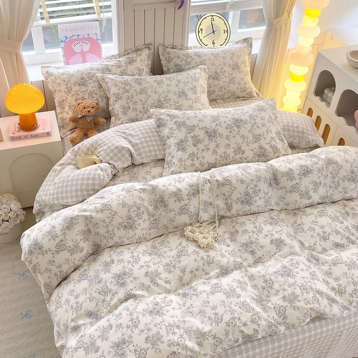 91家纺网 家纺一手货源 找家纺 （总）金丝兔 2026新款ins新疆全棉印花小清新纯棉单被套（提供买家秀和质检报告）