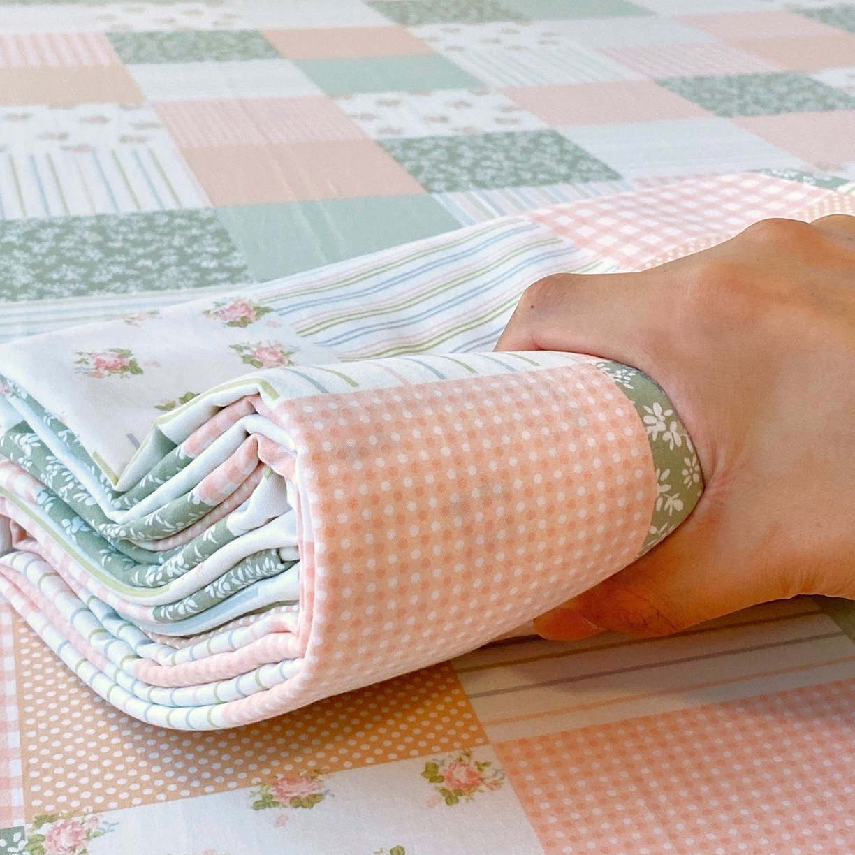 91家纺网 家纺一手货源 找家纺 悦织湾家纺 2026新款斜纹加厚水洗棉超细斜（加厚）木棉床单 床单-半亩花田