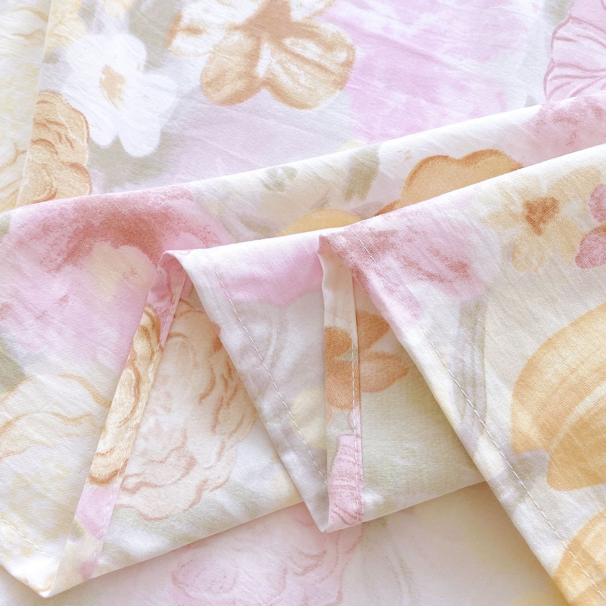 91家纺网 家纺一手货源 找家纺 悦织湾家纺 2026新款斜纹加厚水洗棉超细斜（加厚）木棉床单 床单-莫奈油画