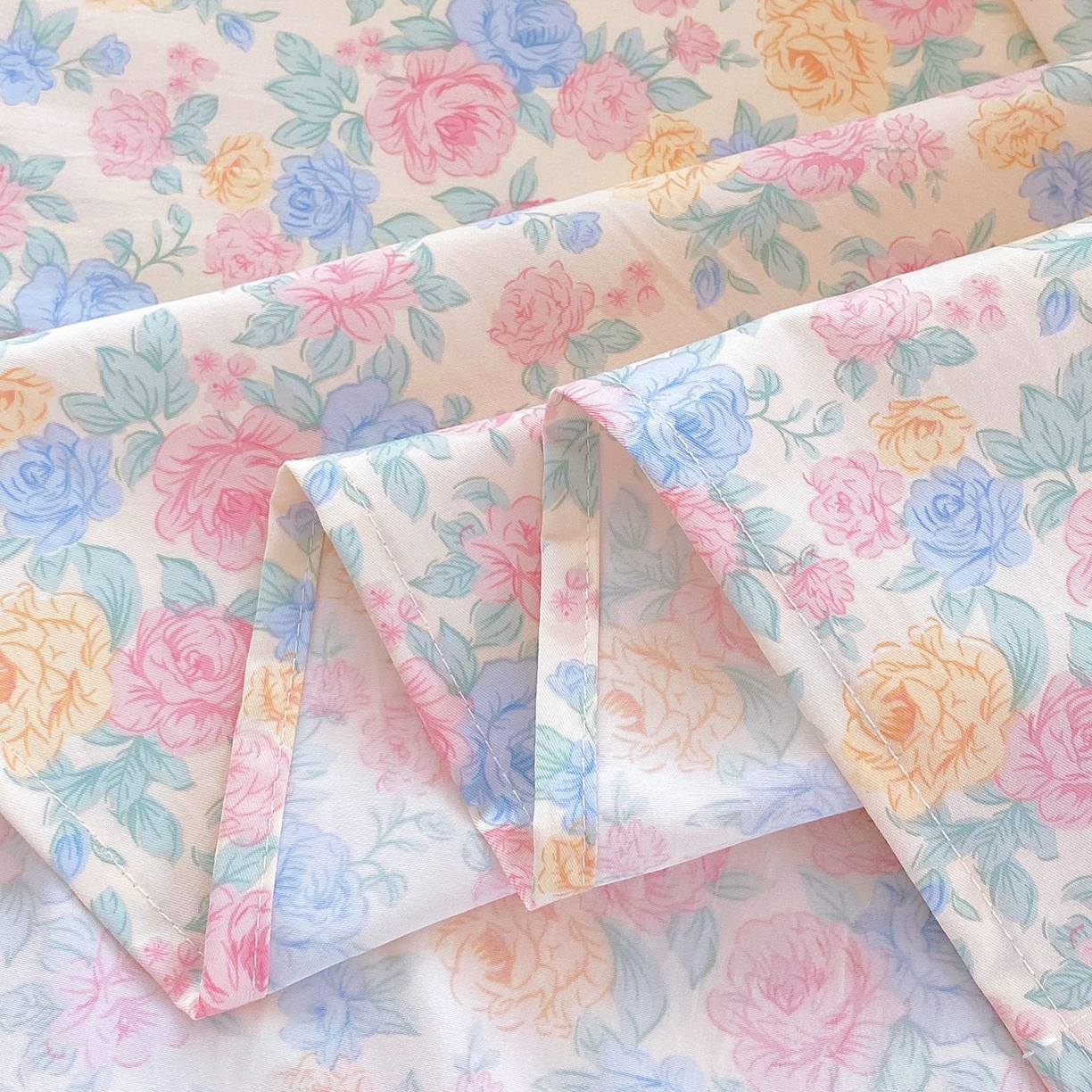 91家纺网 家纺一手货源 找家纺 悦织湾家纺 2026新款斜纹加厚水洗棉超细斜（加厚）木棉床单 床单-半岛红茶