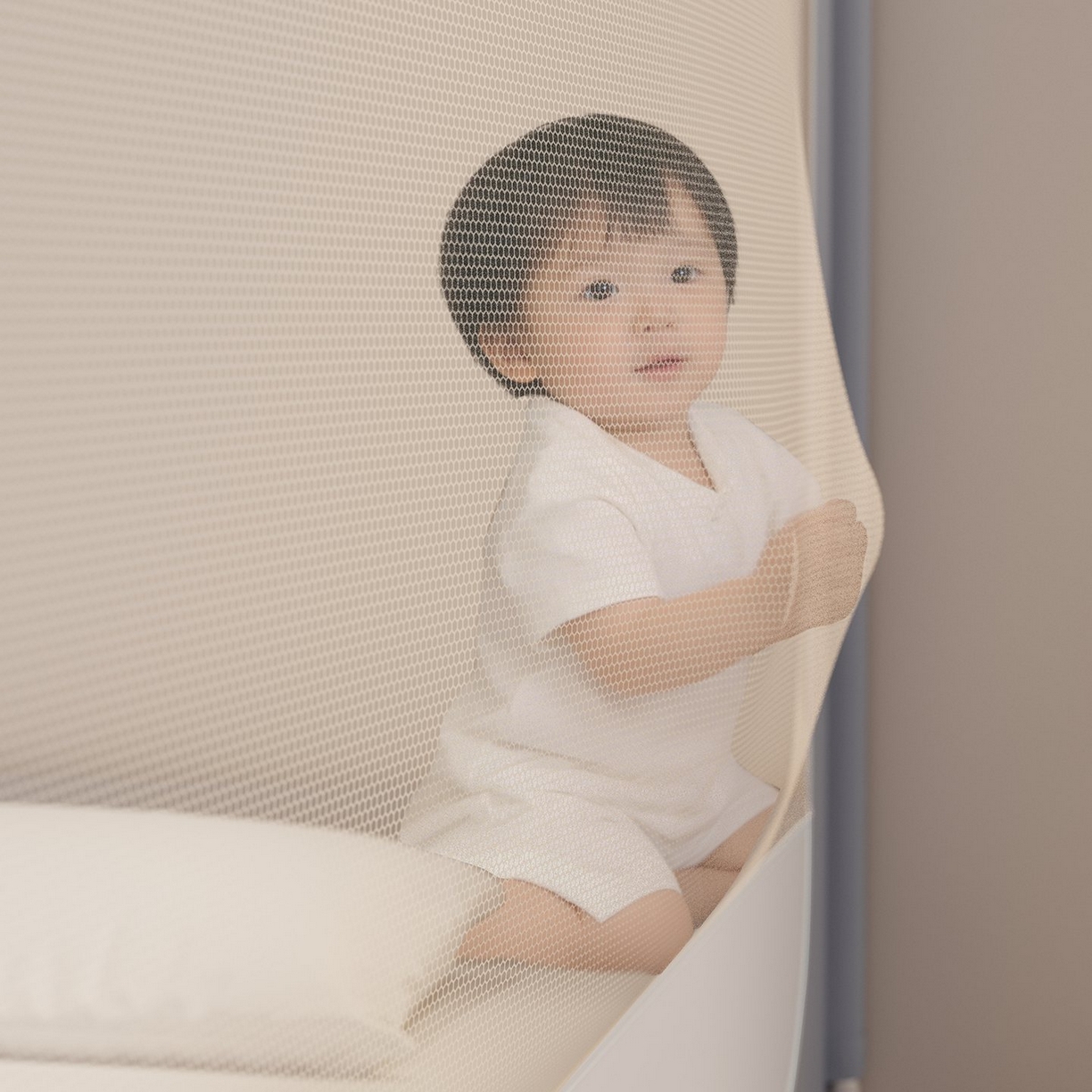 91家纺网 家纺一手货源 找家纺 （总）星际优品 2026新款坐床蚊帐可拆卸全棉底加厚双股双丝防猫抓帐纱-吊钻款