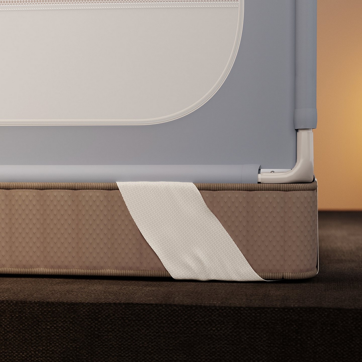 91家纺网 家纺一手货源 找家纺 （总）星际优品 2026新款坐床蚊帐可拆卸全棉底加厚双股双丝防猫抓帐纱-吊钻款