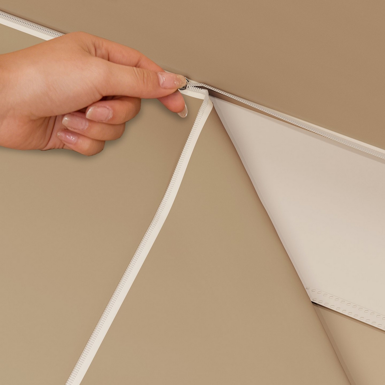 91家纺网 家纺一手货源 找家纺 星际优品 2026新款坐床蚊帐可拆卸全棉底加厚双股双丝防猫抓帐纱-吊钻款 吊钻款-暖黄