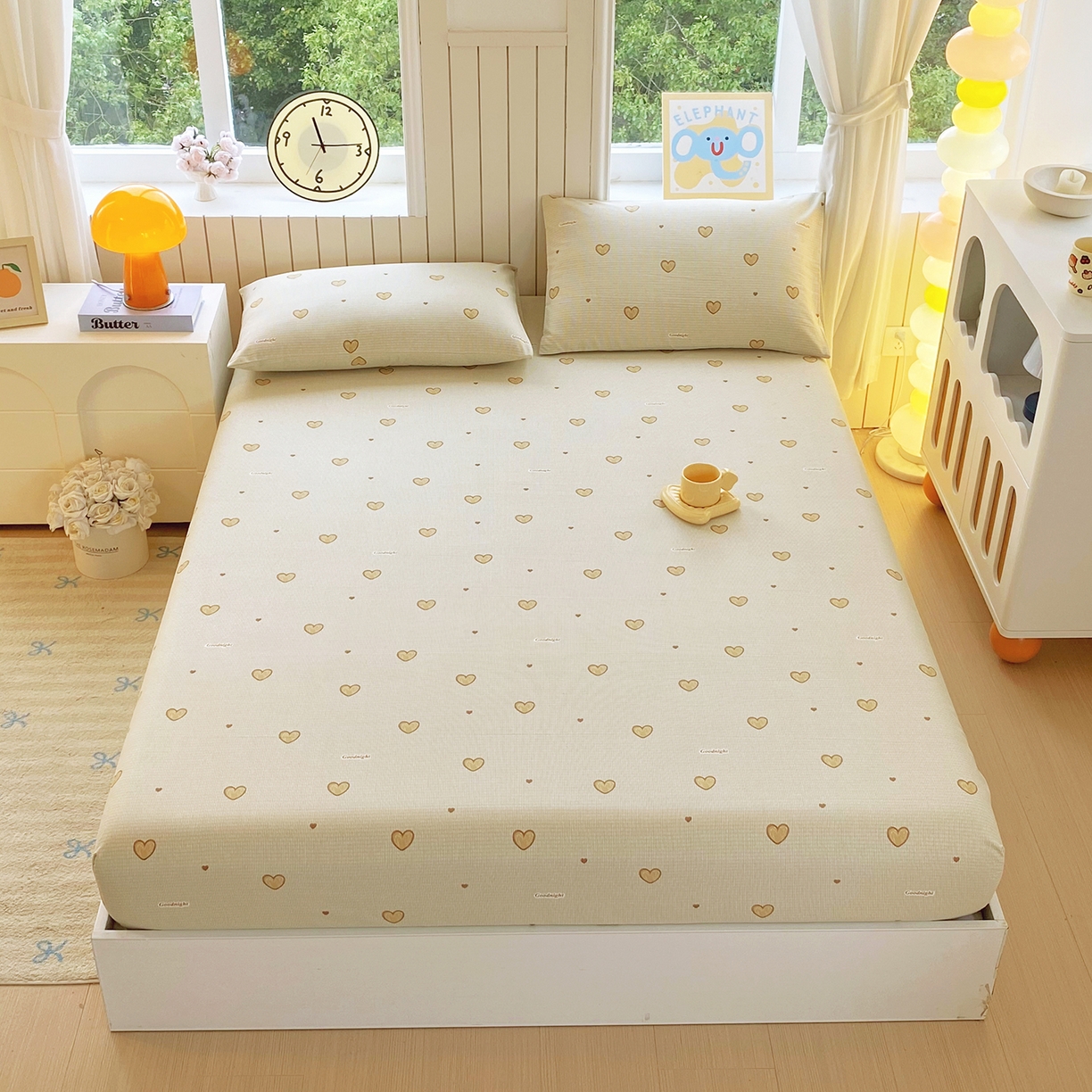 91家纺网 家纺一手货源 找家纺 （总）悦织湾家纺 2026新款斜纹加厚水洗棉超细斜（加厚）木棉床笠-席梦思保护套