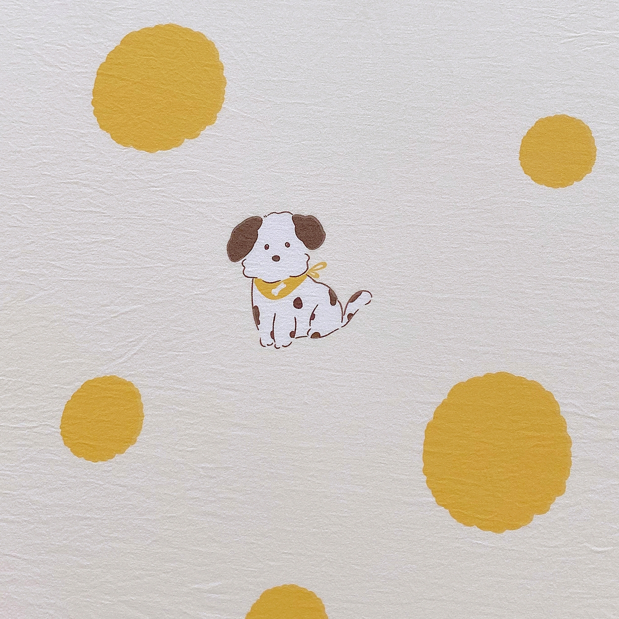 91家纺网 家纺一手货源 找家纺 悦织湾家纺 2026新款斜纹加厚水洗棉超细斜（加厚）木棉床笠-席梦思保护套 床笠-波点小狗