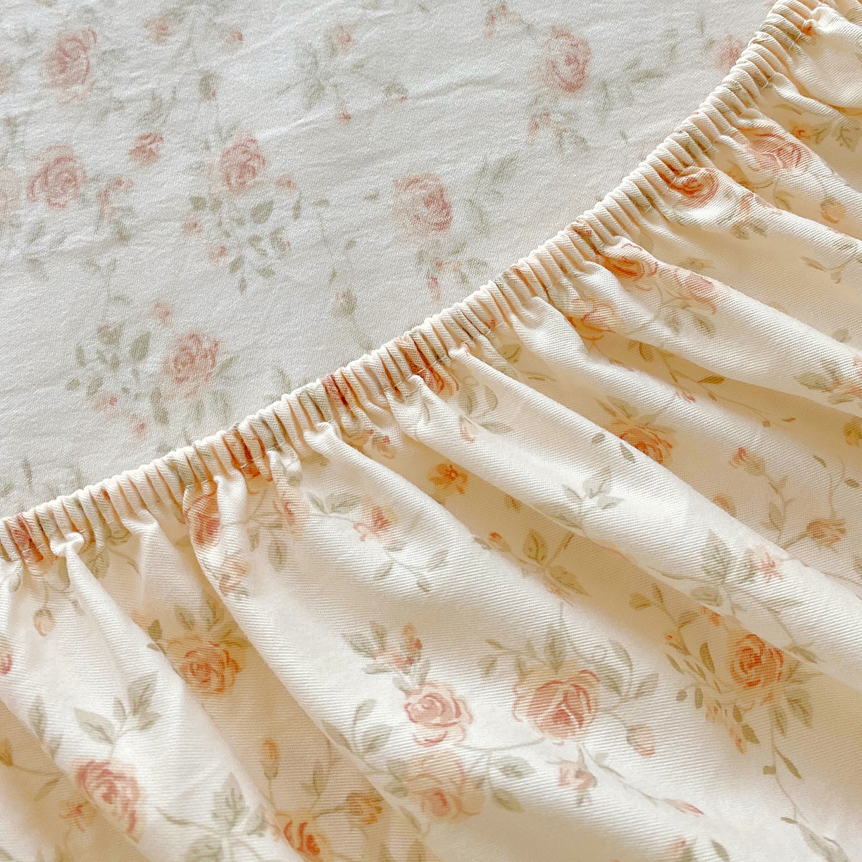 91家纺网 家纺一手货源 找家纺 悦织湾家纺 2026新款斜纹加厚水洗棉超细斜（加厚）木棉床笠-席梦思保护套 床笠-粉嫣