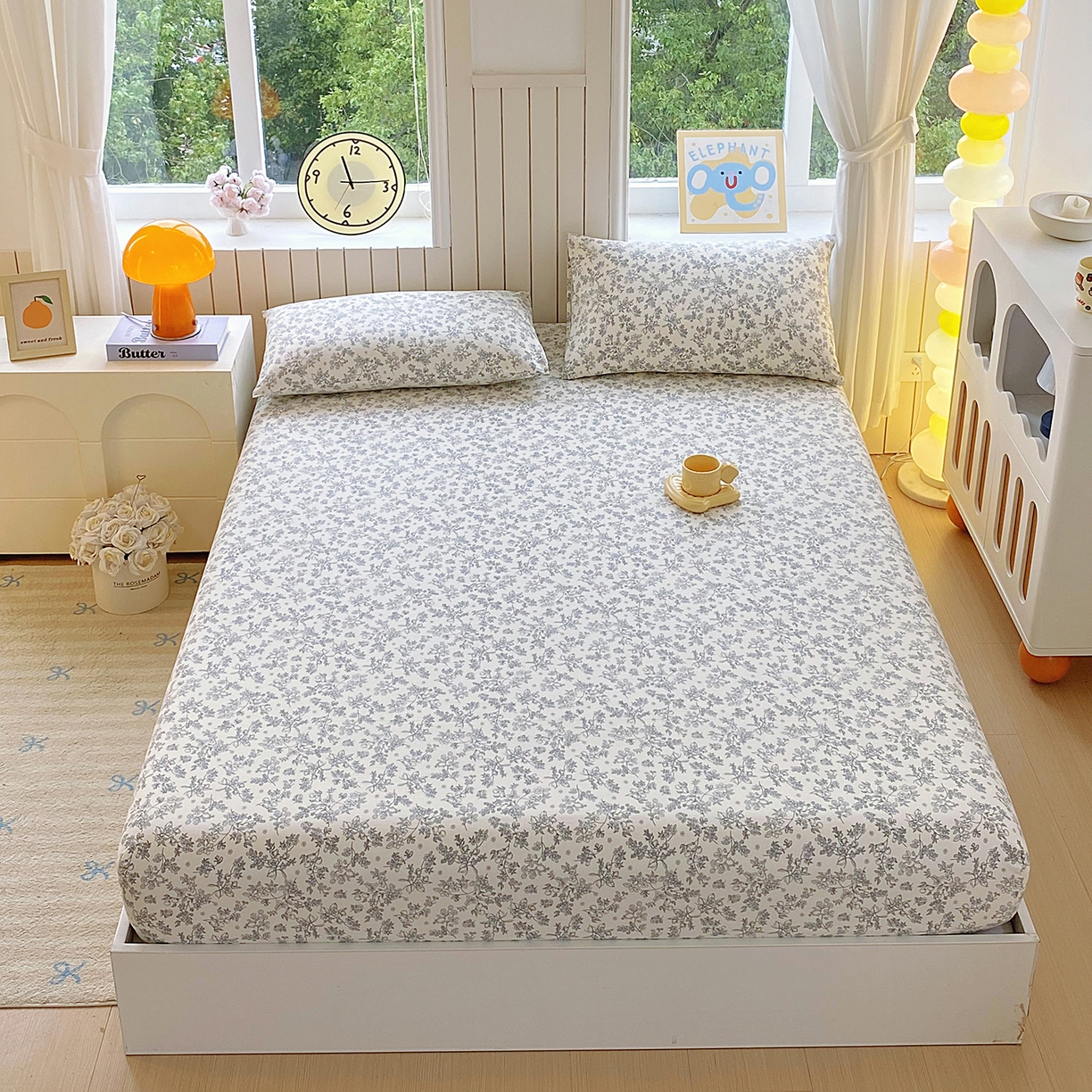 91家纺网 家纺一手货源 找家纺 （总）悦织湾家纺 2026新款斜纹加厚水洗棉超细斜（加厚）木棉床笠-席梦思保护套