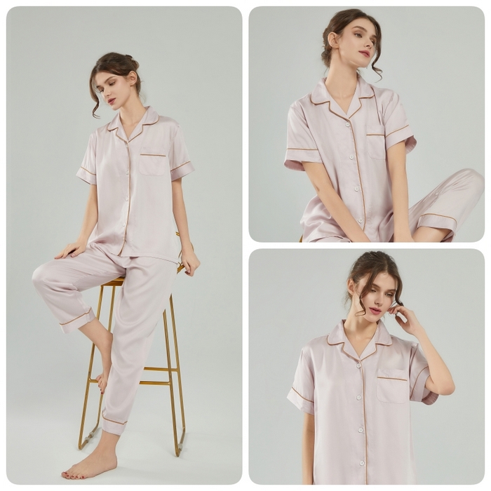 91家纺网 家纺一手货源 找家纺 （总）欧夏家纺 2026夏季新款莱赛尔天丝睡衣家居服清凉款直播供货外贸定制