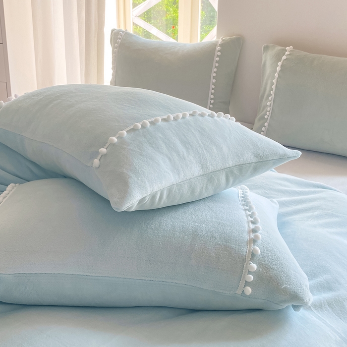 91家纺网 家纺一手货源 找家纺 （总）七七家纺 2026新款亲肤舒适小毛球牛奶绒四件套