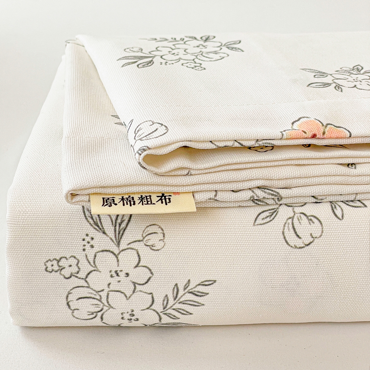 91家纺网 家纺一手货源 找家纺 纽缦家纺 2026新款舒适透气细沙卡通印花老粗布床单凉席席子 望夏花艺-米