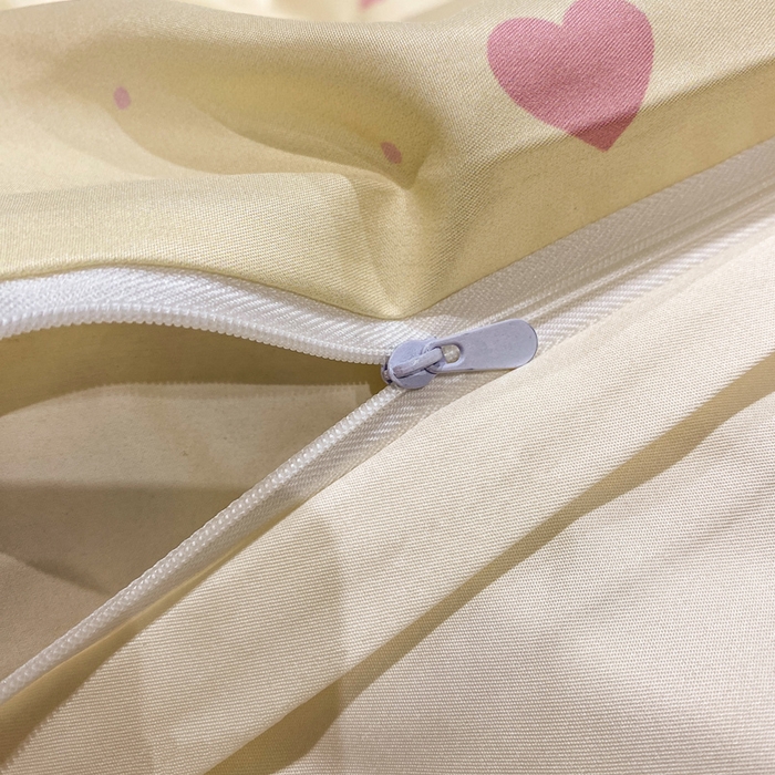 91家纺网 家纺一手货源 找家纺 （总）七七家纺 2026新款爱心系列高克重数码印花水洗真丝四件套