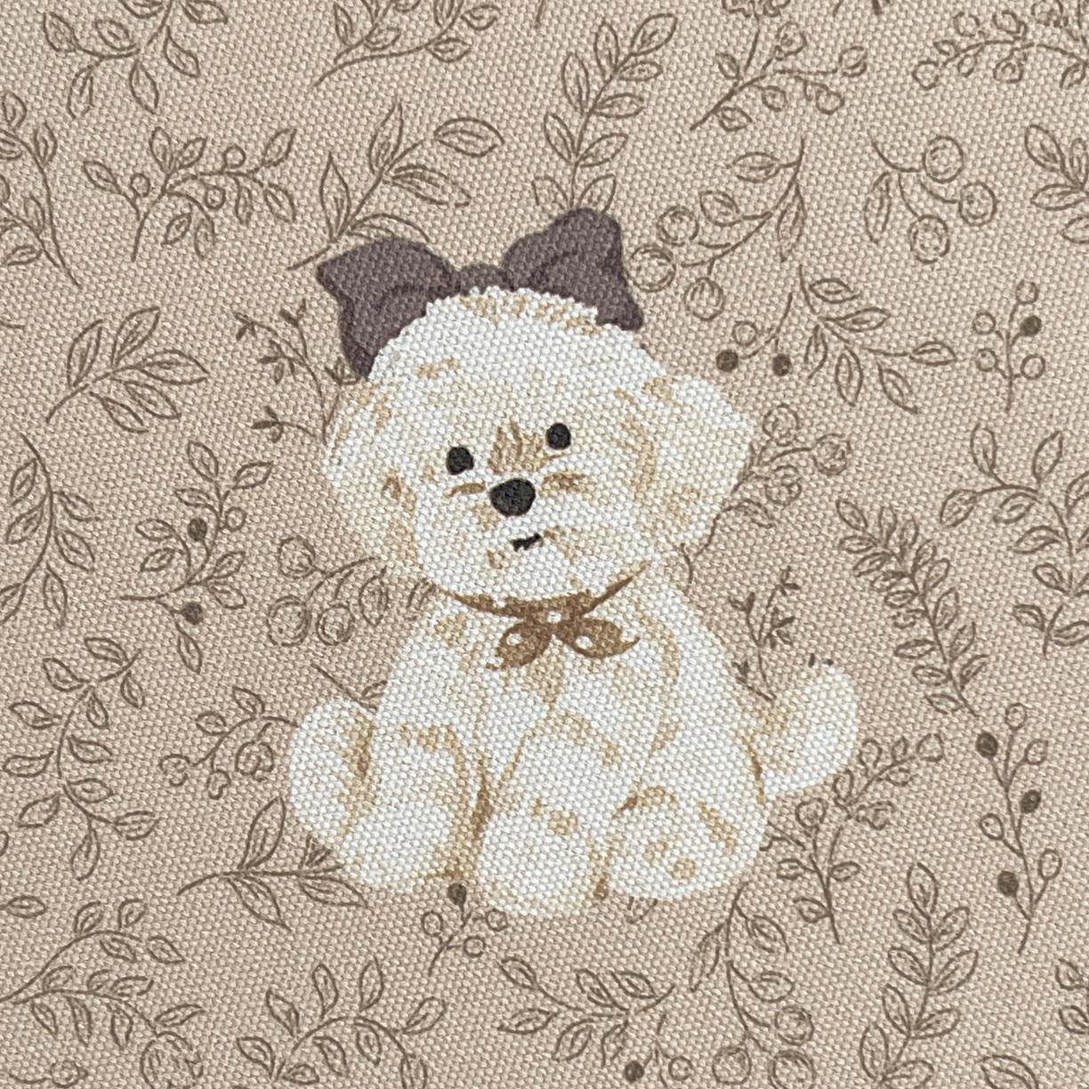 91家纺网 家纺一手货源 找家纺 纽缦家纺 2026新款舒适透气细沙卡通印花花边老粗布床单凉席席子 花漾小狗-咖