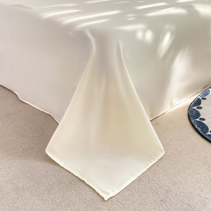 91家纺网 家纺一手货源 找家纺 七七家纺 2026新款亲肤磨毛马卡龙小毛球四件套 小毛球-奶白