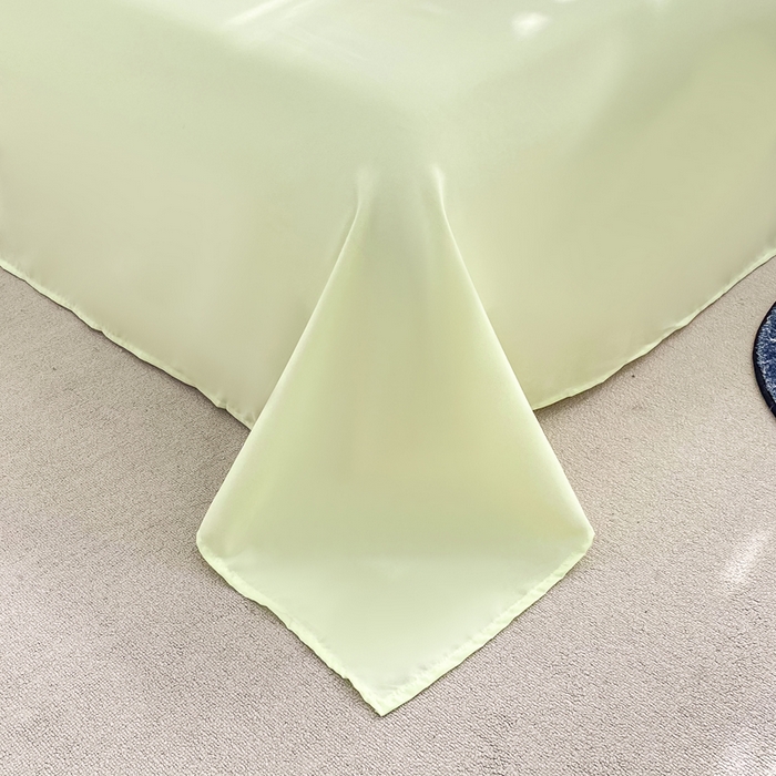 91家纺网 家纺一手货源 找家纺 七七家纺 2026新款亲肤磨毛马卡龙小毛球四件套 小毛球-柠绿