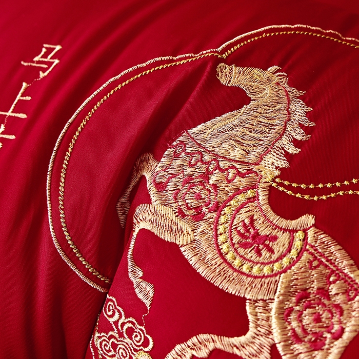 91家纺网 家纺一手货源 找家纺 糖果枕芯 2026新款婚庆结婚大红枕芯喜庆婚庆新人新娘新郎结婚专用枕芯 马上有钱