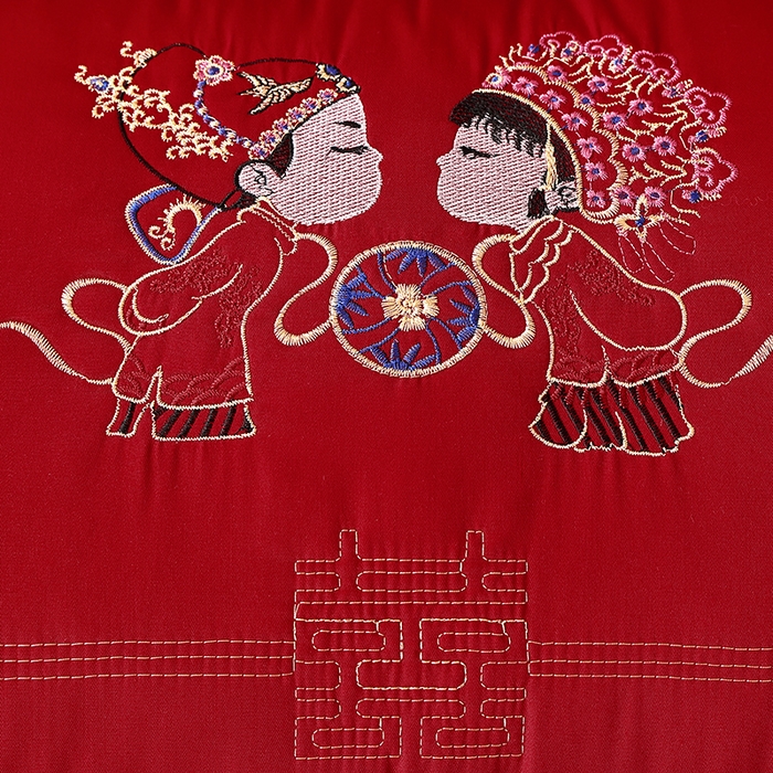 91家纺网 家纺一手货源 找家纺 糖果枕芯 2026新款婚庆结婚大红枕芯喜庆婚庆新人新娘新郎结婚专用枕芯 相亲相爱