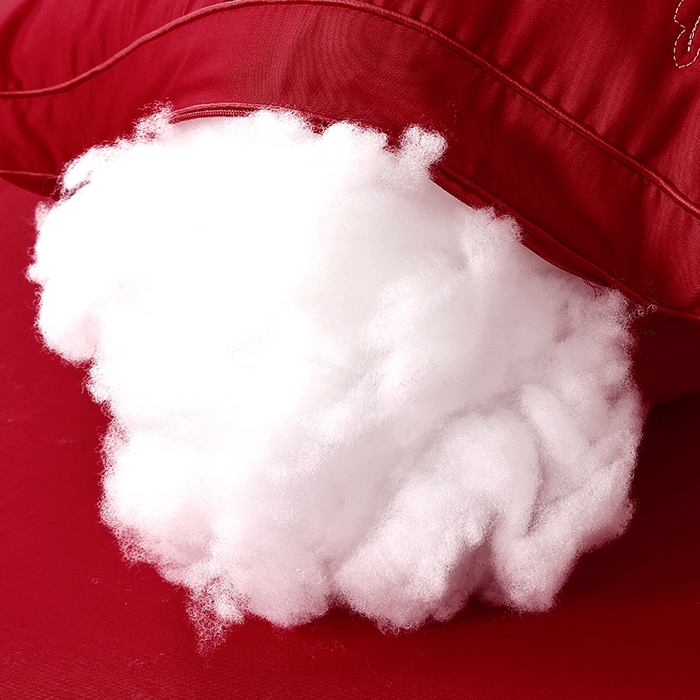 91家纺网 家纺一手货源 找家纺 糖果枕芯 2026新款婚庆结婚大红枕芯喜庆婚庆新人新娘新郎结婚专用枕芯 心心相印