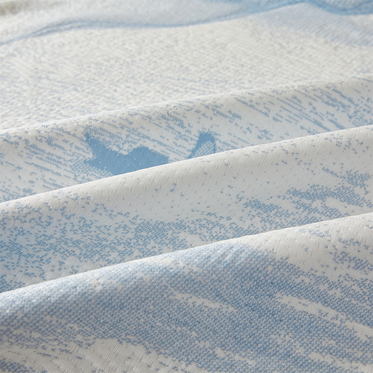 91家纺网 家纺一手货源 找家纺 恒爱家纺 2026新款南极豆超细旦软席三件套 苍山洱海-蓝