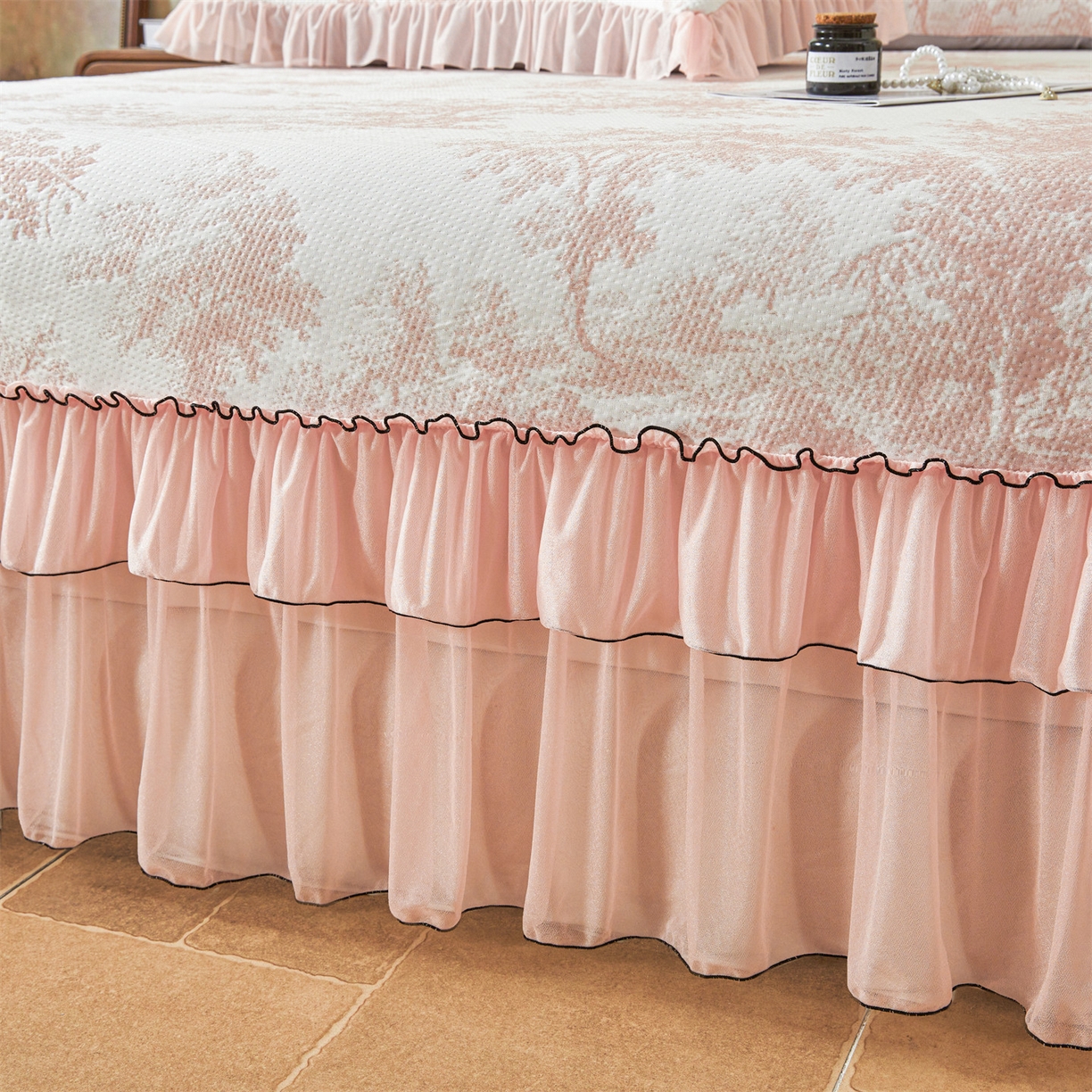 91家纺网 家纺一手货源 找家纺 恒爱家纺 2026新款南极豆超细旦软席三件套 沙漠胡杨-豆沙