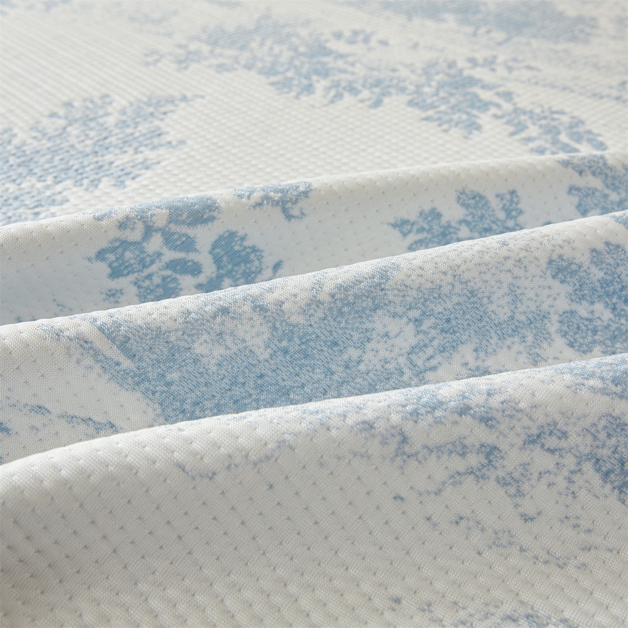 91家纺网 家纺一手货源 找家纺 恒爱家纺 2026新款南极豆超细旦软席三件套 沙漠胡杨-蓝