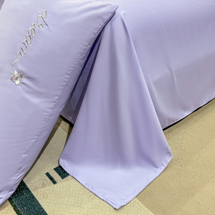 91家纺网 家纺一手货源 找家纺 七七家纺 2026新款加厚精工刺绣四件套-蝶舞 蝶舞-幻紫