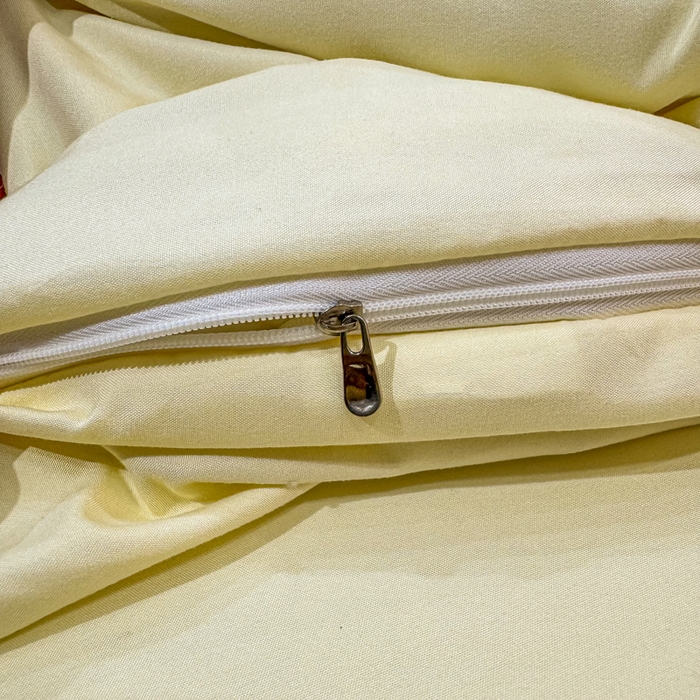 91家纺网 家纺一手货源 找家纺 七七家纺 2026新款加厚精工刺绣四件套-蝶舞 蝶舞-鹅黄