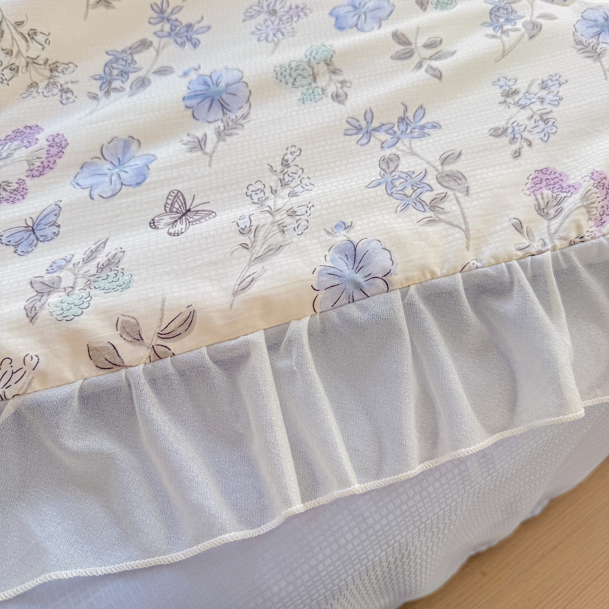 91家纺网 家纺一手货源 找家纺 （总）赛丽雅 2026新款美人纱法式花边夏被四件套凉感冰丝提花单双人夏被系列夏凉被空调被