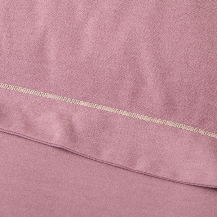 91家纺网 家纺一手货源 找家纺 缘舒家纺 2025新款全棉加厚工艺款绣花磨毛四件套 雪国春语-桃紫