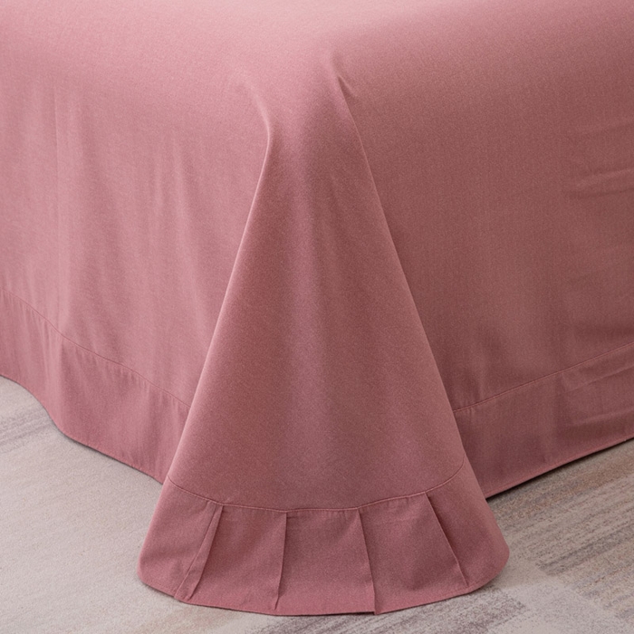 91家纺网 家纺一手货源 找家纺 缘舒家纺 2025新款全棉加厚工艺款绣花磨毛四件套 自由格调-豆沙