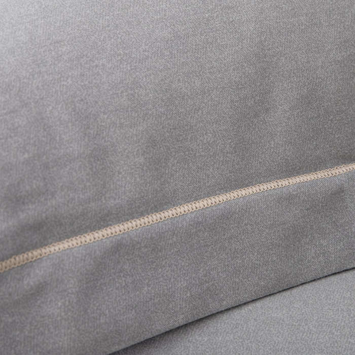 91家纺网 家纺一手货源 找家纺 缘舒家纺 2025新款全棉加厚工艺款绣花磨毛四件套 自由格调-银灰