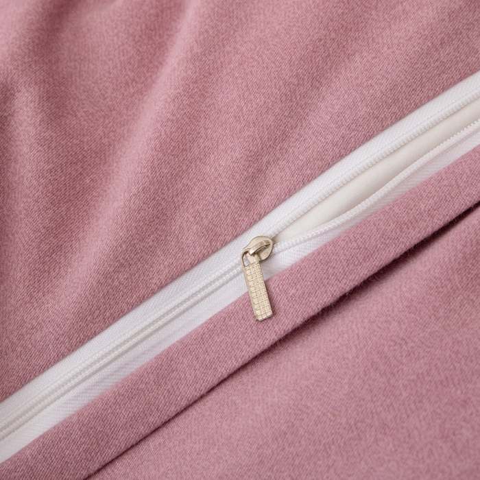 91家纺网 家纺一手货源 找家纺 缘舒家纺 2025新款全棉加厚工艺款绣花磨毛四件套 雪国春语-桃紫