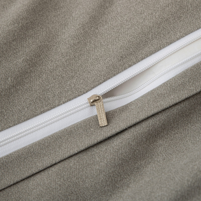 91家纺网 家纺一手货源 找家纺 缘舒家纺 2025新款全棉加厚工艺款绣花磨毛四件套 雪国春语-高级灰