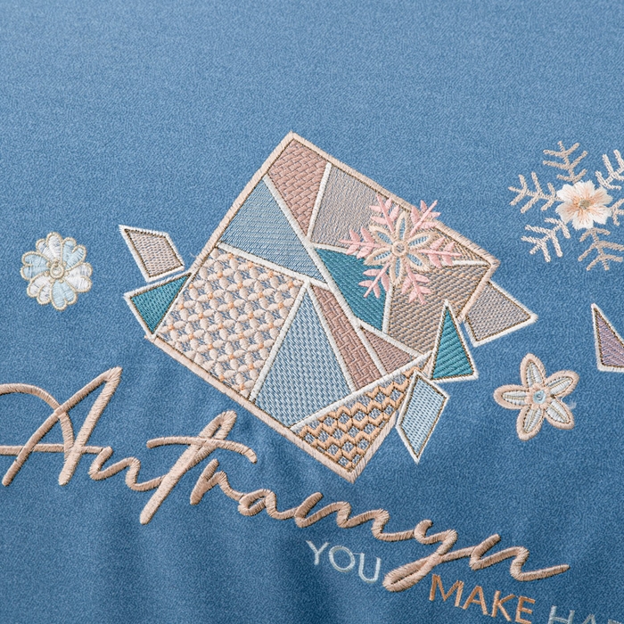 91家纺网 家纺一手货源 找家纺 （总）缘舒家纺 2025新款全棉加厚工艺款绣花磨毛四件套