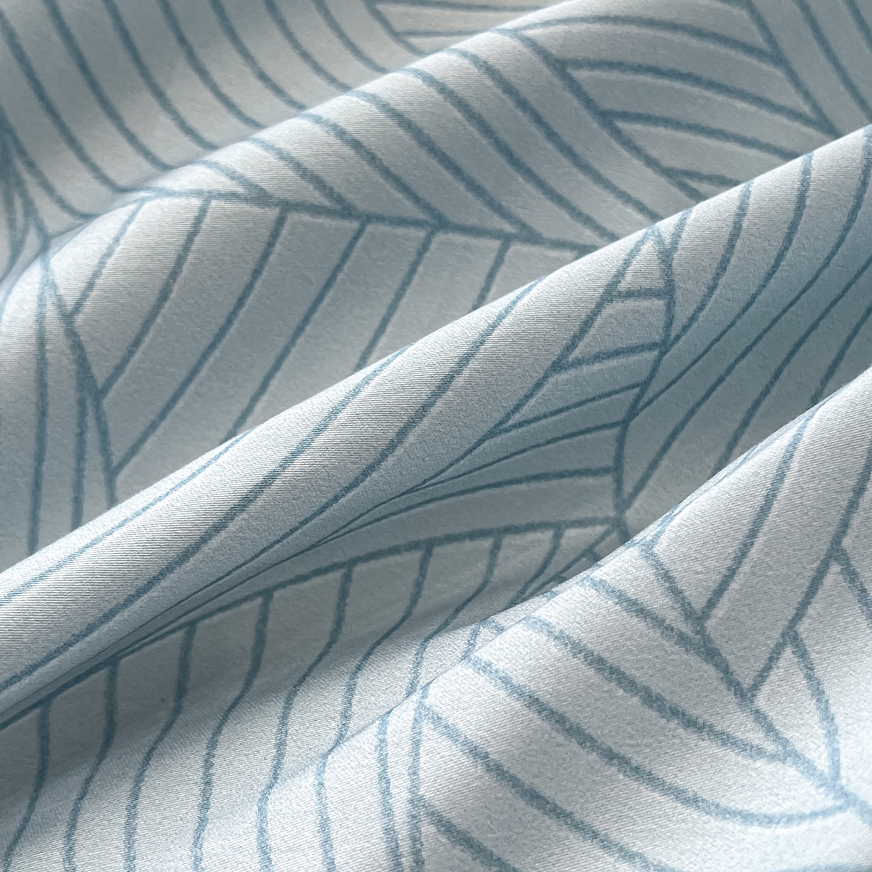 91家纺网 家纺一手货源 找家纺 置顶家纺 2026新款亲肤数码印花拼角四件套凌枫 凌枫-天蓝