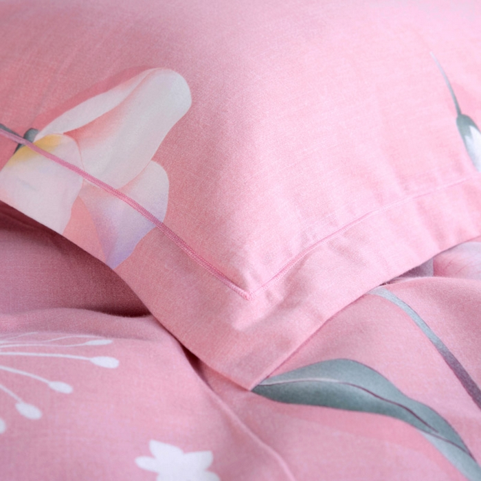 91家纺网 家纺一手货源 找家纺 缘舒家纺 2025新款全棉纯棉加厚磨毛枕套单件--单枕套 彼岸炫美-粉