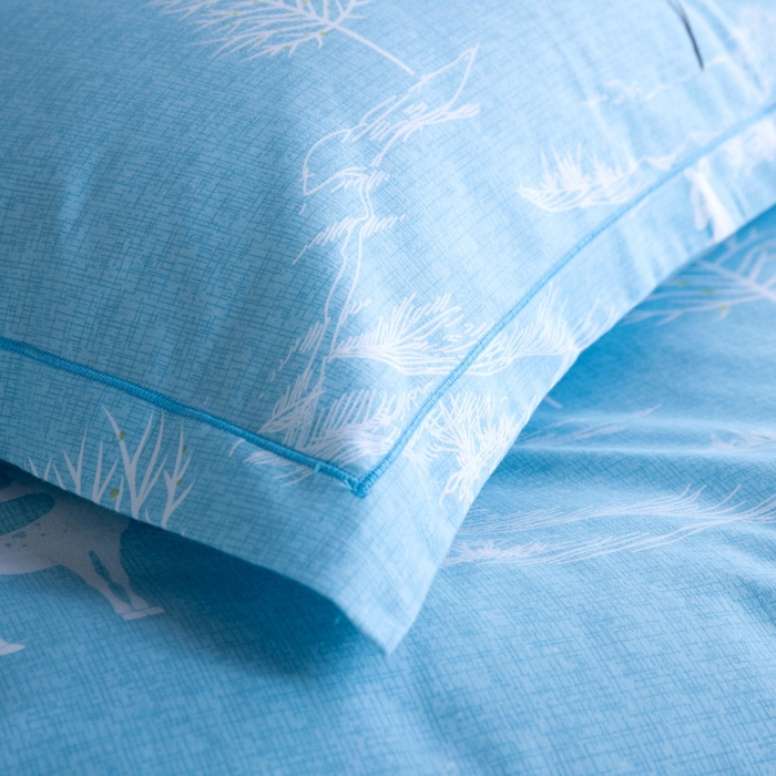 91家纺网 家纺一手货源 找家纺 缘舒家纺 2025新款全棉纯棉加厚磨毛枕套单件--单枕套 漫森-蓝