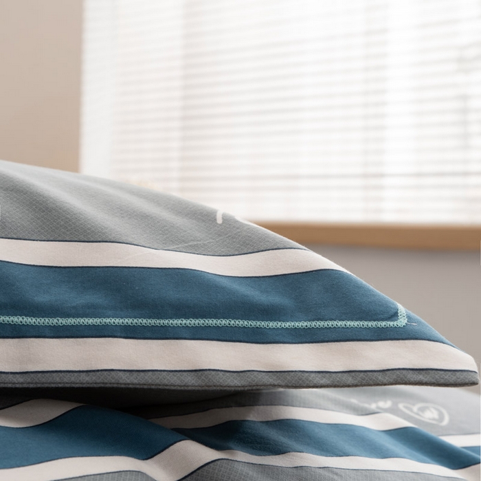 91家纺网 家纺一手货源 找家纺 缘舒家纺 2025新款全棉纯棉加厚磨毛枕套单件--单枕套 时空之旅-灰