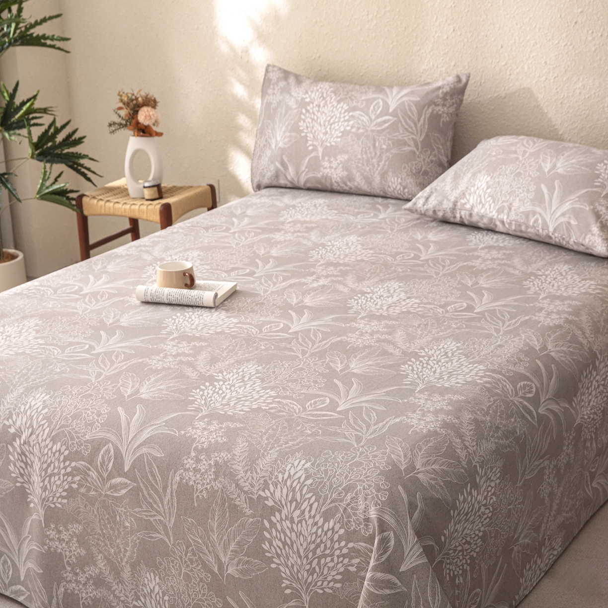 91家纺网 家纺一手货源 找家纺 （总）首爱家纺 2026新款棉麻老粗布床单凉席