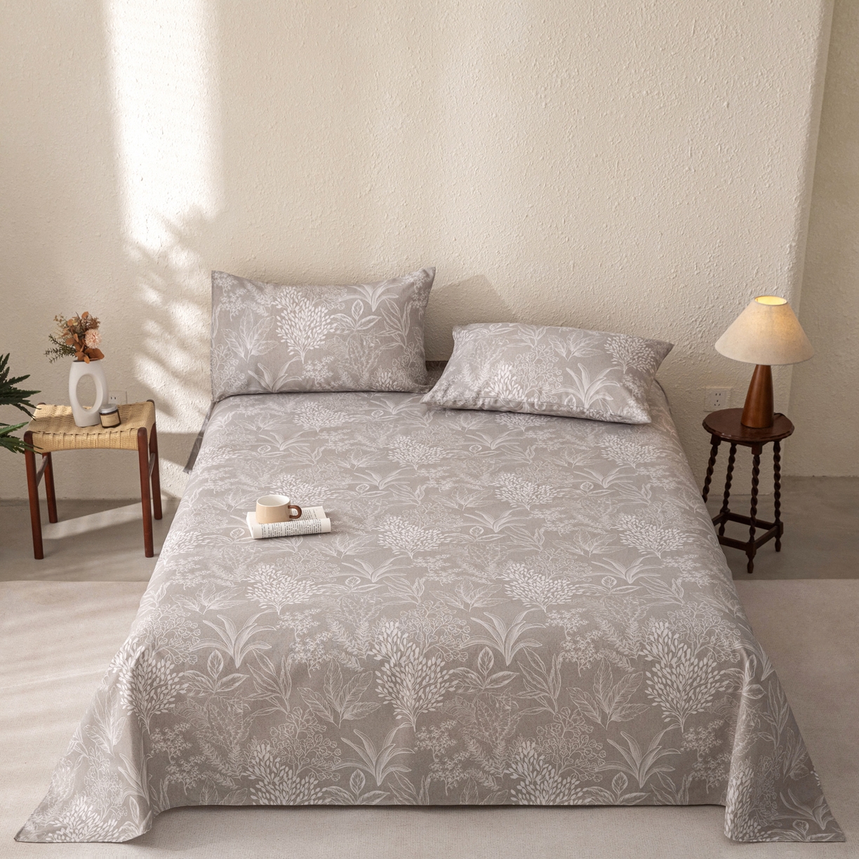 91家纺网 家纺一手货源 找家纺 （总）棉乐町家居 2026新款棉麻老粗布床单亚麻老粗布凉席