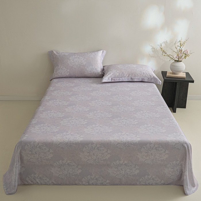 91家纺网 家纺一手货源 找家纺 （总）禾时 2026春夏新款50s莱赛尔天丝床单三件套床单单件