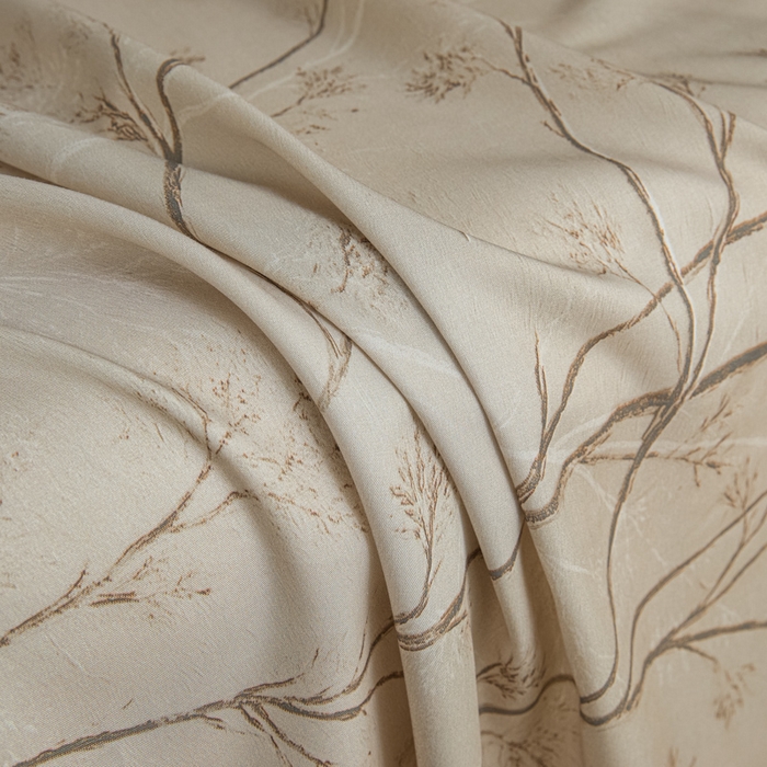 91家纺网 家纺一手货源 找家纺 禾时 2026春夏新款50s莱赛尔天丝床单三件套床单单件 山下有枝（咖）