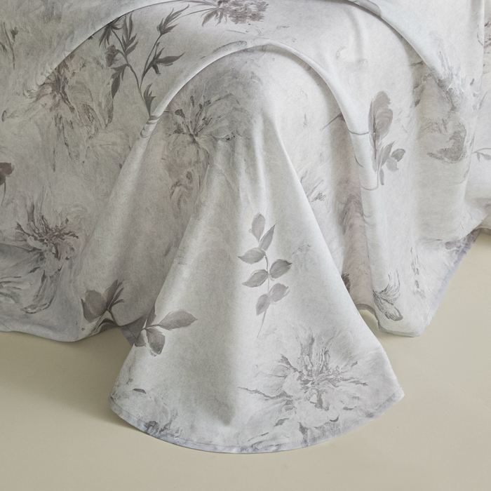 91家纺网 家纺一手货源 找家纺 禾时 2026春夏新款50s莱赛尔天丝床单三件套床单单件 陶然（灰）