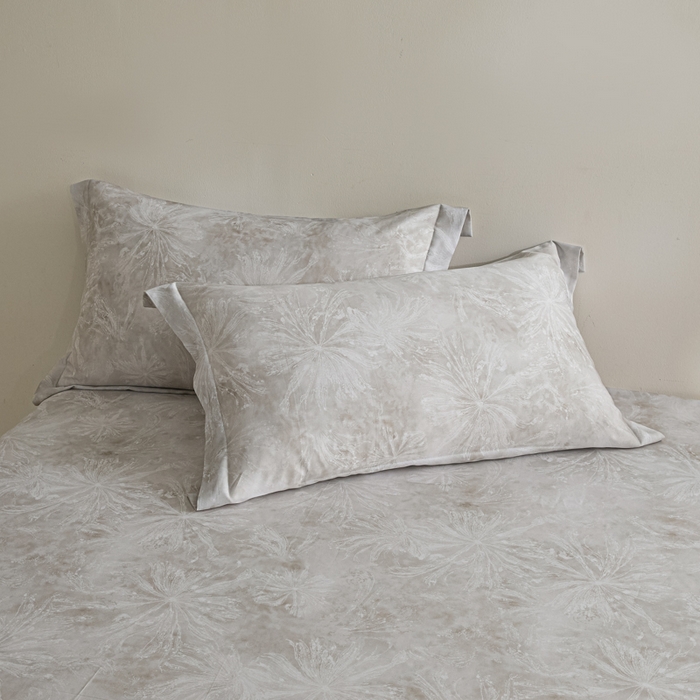 91家纺网 家纺一手货源 找家纺 禾时 2026春夏新款50s莱赛尔天丝床单三件套床单单件 斯嘉丽（灰）