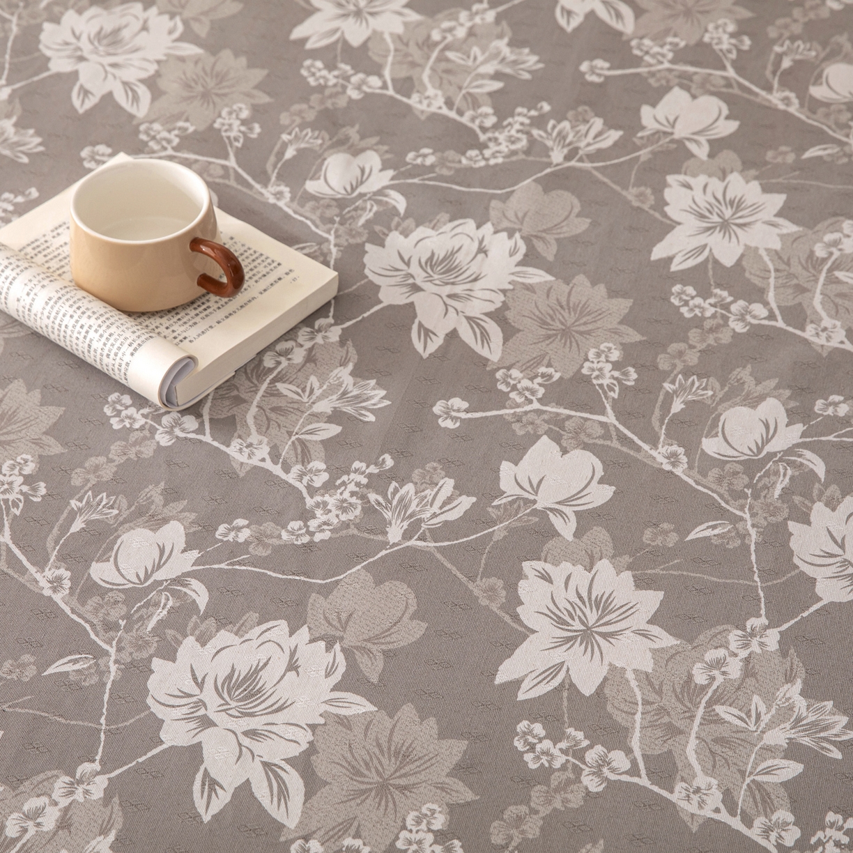 91家纺网 家纺一手货源 找家纺 首爱家纺 2026新款棉麻老粗布床单凉席 墨棠